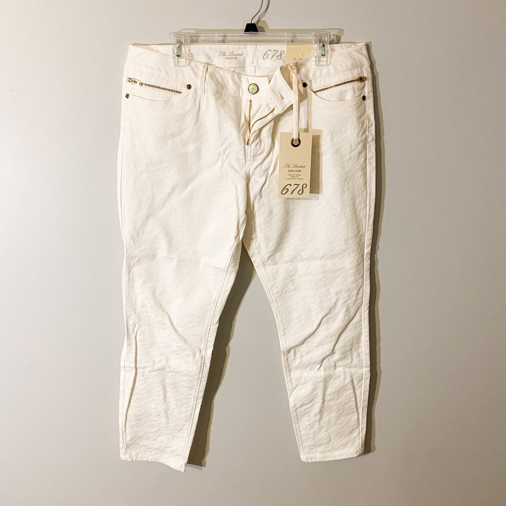 The Limited white jeans new with tags